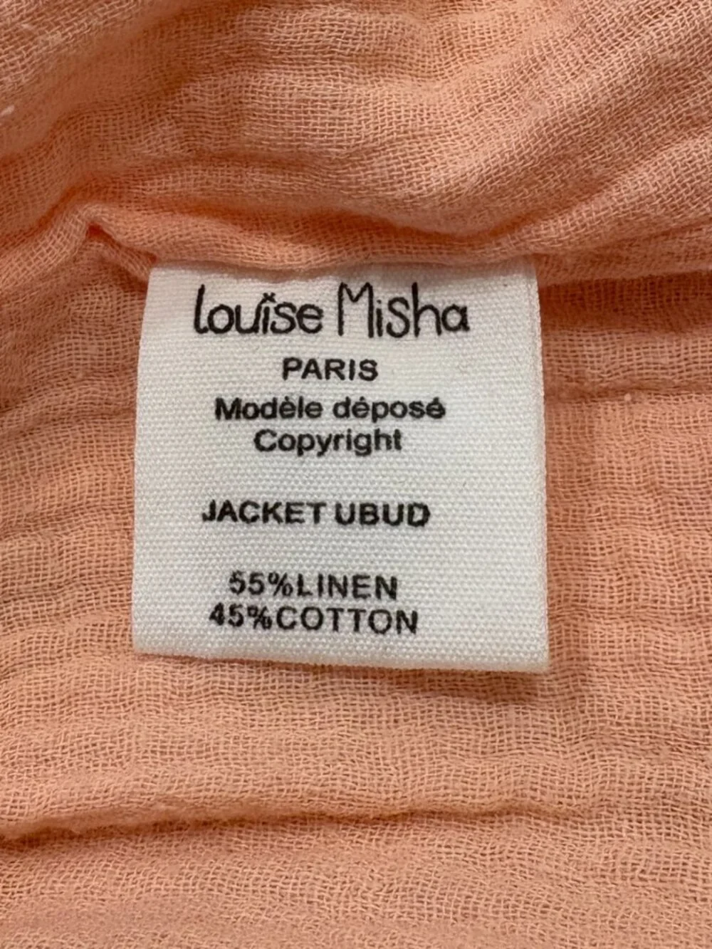 🌟 LOUSIE MISHA 🌟 GIRLS UBUD EMBROIDERED LINEN COTTON JACKET CORAL SZ 2